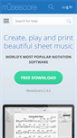 Mobile Screenshot of musescore.org